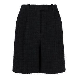 Givenchy Bouclé Bermuda Shorts Blue Womens